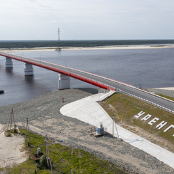 Автодорожный мост через реку ПУР (Пуровский мост)